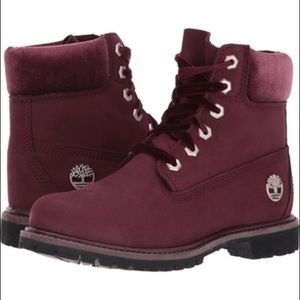 maroon timbs